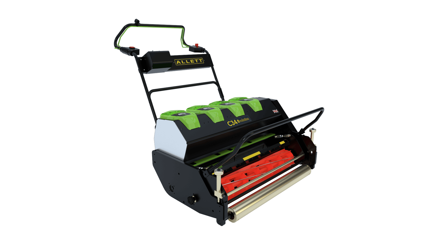 Allett C34/2 Evolution Cylinder Mower (Power-unit with Grassbox)