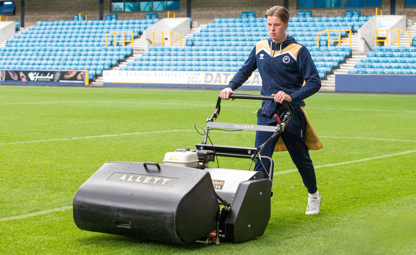 Allett C34 Cylinder Mower (Power-unit with Grassbox)