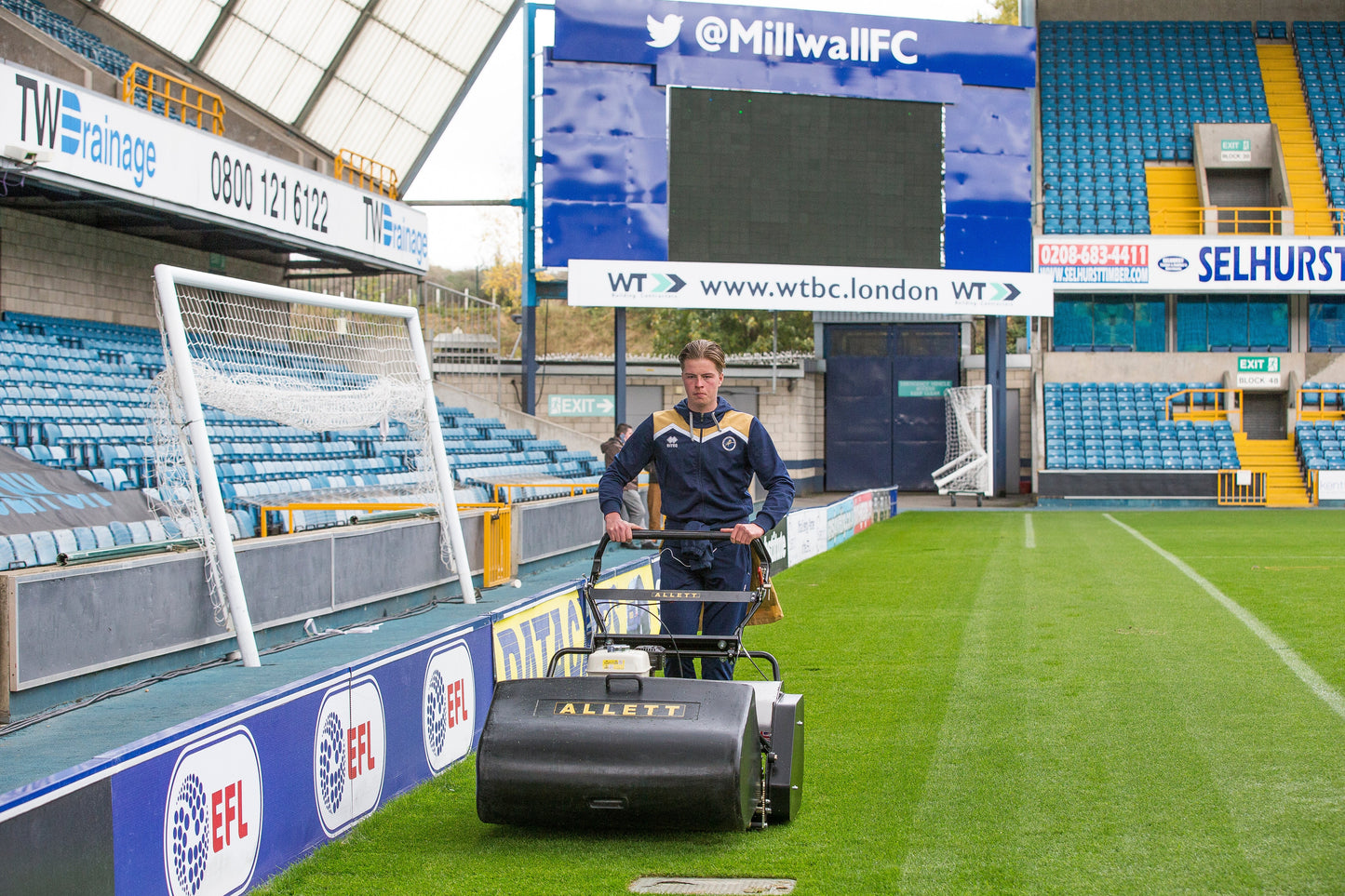 Allett C34 Cylinder Mower (Power-unit with Grassbox)