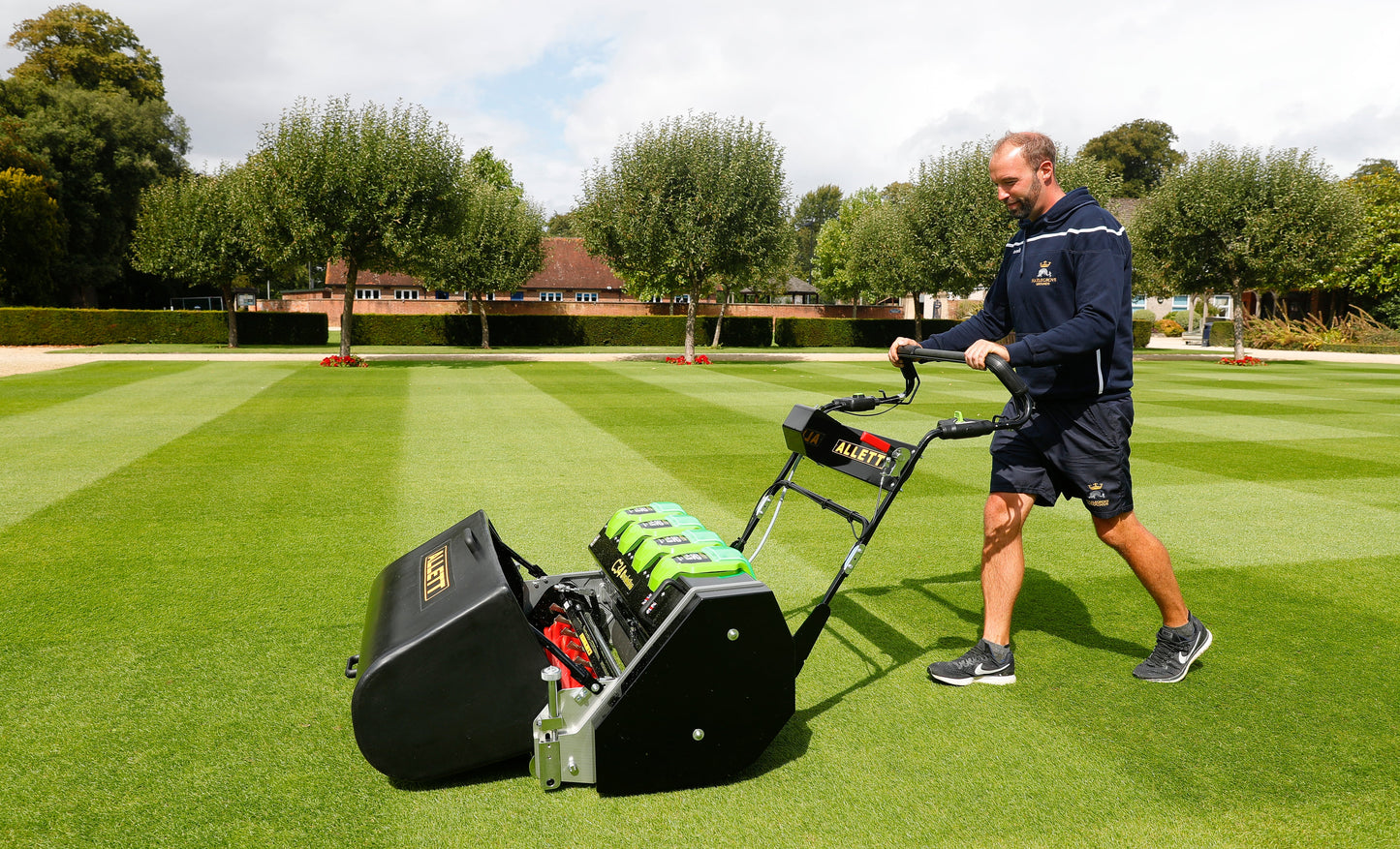 Allett C34/2 Evolution Cylinder Mower (Power-unit with Grassbox)