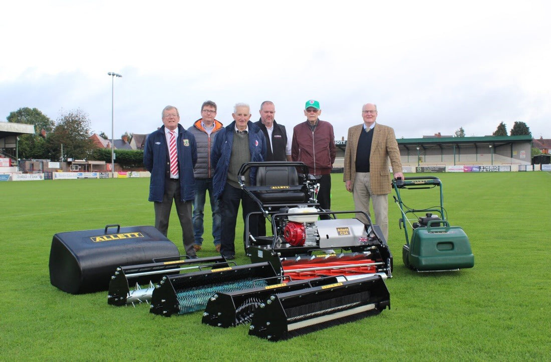 romsgrove Sporting FC unveils new ground maintenance equipment