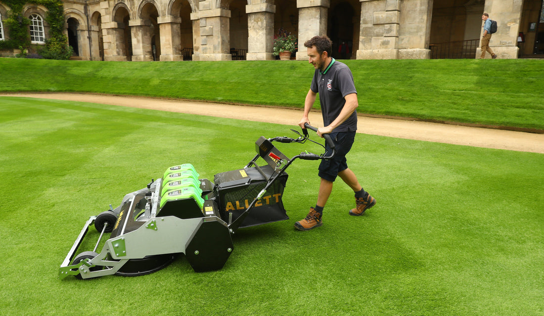 Worcester College Add Uplift86E Rotary Mower to Their Fleet of Battery Mowers