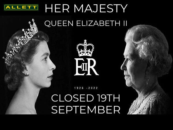 ALLETT TO CLOSE ON MONDAY 19TH SEPTEMBER 2022 TO PAY RESPECTS TO HER MAJESTY THE QUEEN