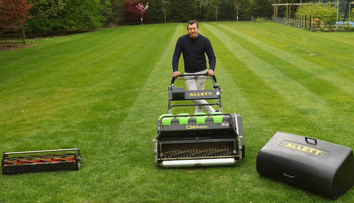 Allett Rover C34E Evolution: Ultra Quiet & Super Clean Electric Professional Mower ...